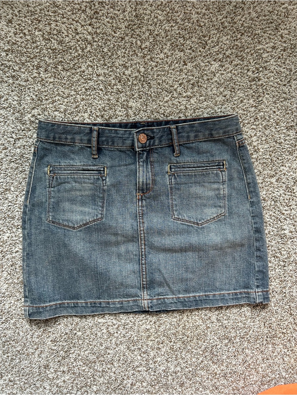 Classic Blue Denim Mini Skirt